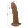 Draven StrapOn dildo z wibracją Pretty Love 17cm